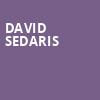 David Sedaris, Peace Concert Hall, Greenville
